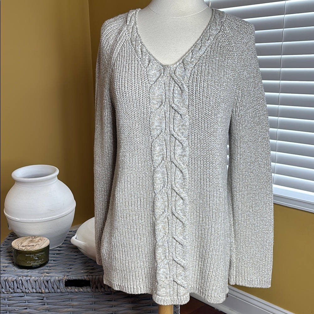 Talbots Cotton Cable Knit Sweater